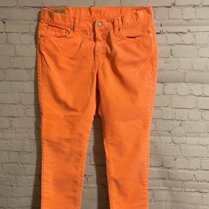 💥3/30 Ralph Lauren Neon Orange Corduroy Jean 31